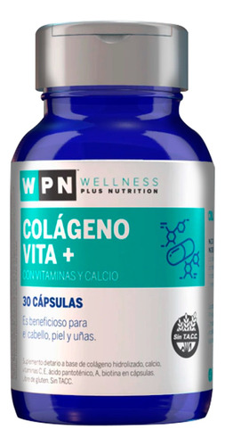 Colágeno Hidrolizado En Cápsulas Con Vitaminas Y Calcio Wpn