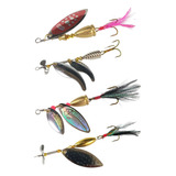 4 Señuelos Spinner Cucharilla De Pesca Trucha Tilapia Lobina