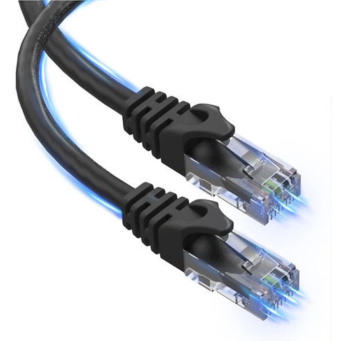 Cable Negro 30m Categoría Cat6 Utp Rj45 Ethernet Cable