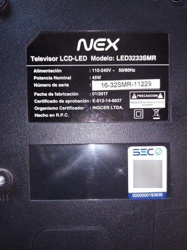 Tv Lcd-led Nex 32 