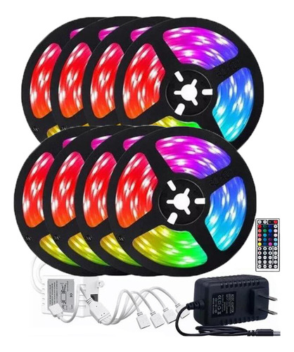 Tira De Luces Rgb Rollo 40 Metros Decoración Luces.