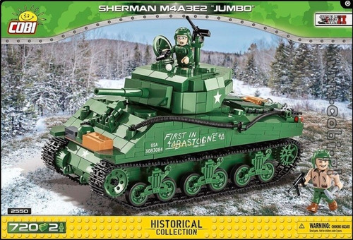 Cobi 2550 Tanque Sherman Jumbo Segunda Guerra Bloques Armar