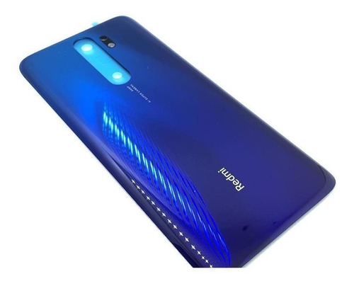 Tapa Trasera Vidrio Para Xiaomi Redmi Note 8 Pro Color Azul