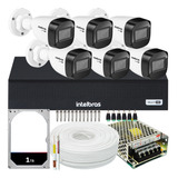Kit 6 Cameras Segurança Intelbras Residencial Hd 1tera 1008c