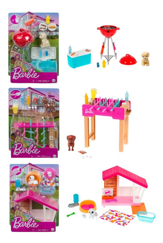Playset Barbie Con Accesorios Mattel Rg75