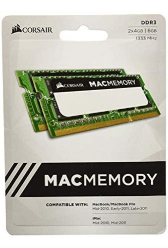 Kit Memoria 8gb 2x4gb Corsair 1333 - Macbook / Macbook Pro