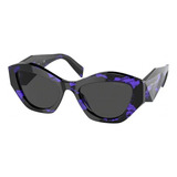 Prada Spr 07y 05v-5s0 Symbole Abstract Negro Morado