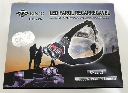 Farol Lanterna Led Recarregavel Cree L2