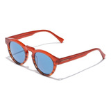 Anteojos De Sol Hawkers Lifestyle G-list One Size, Diseño Ocean Con Marco De Acetato De Celulosa Color Caramelo/marrón, Lente Azul Océano De Copoliéster Tr18 Clásica, Varilla Caramelo Translúcida De A