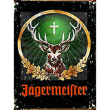 Placa De Metal Vintage Jagermeister - Decoración Retro Para 
