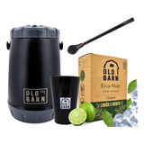 Kit Tereré Old Barn Garrafa 2,5 Bomba Cuia Erva Premium 500g