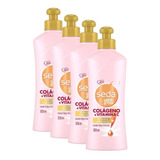 Kit 4 Cremes Seda Colágeno E Vitamina C Niina Secrets 300ml