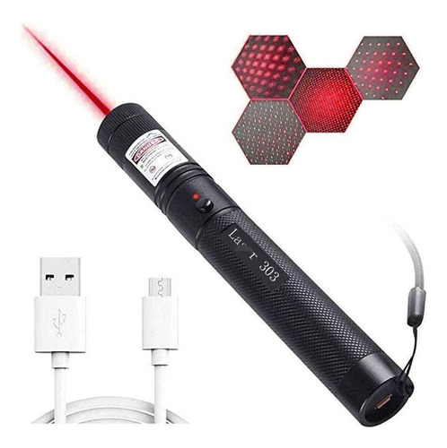 Puntero Láser Rojo 5000mw Linterna Táctica Usb