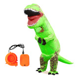 Disfraz Inflable De Dinosaurio De Halloween, Color Verde, Ta