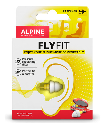 Protector Auditivo Alpine Flyfit Viaje Vuelo