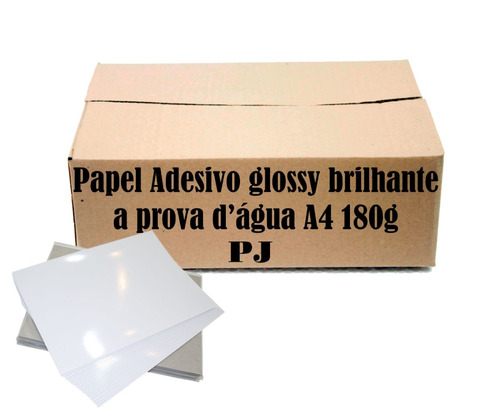 Foto Adesivo 100 Fls Glossy  À Prova D´água 180g A4