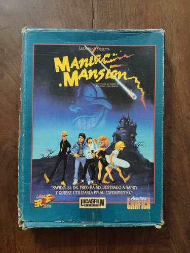 Maniac Mansion Diskette Pc Caja Original Maxi Juegos Erbe