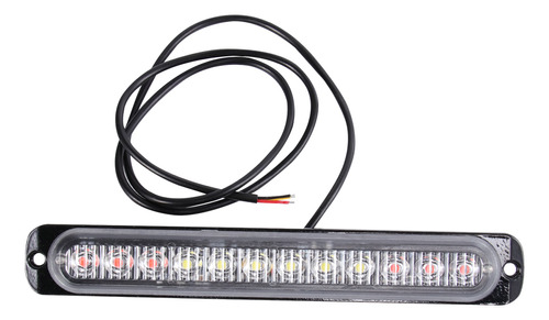 Luz De Señal Estroboflash Ultrafina De 12 Led, Amarilla Y Bl