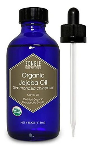 Aceite De Jojoba Orgánico Puro 100% 4 Oz - Certificado Usda