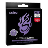 Encordoamento Solez Para Guitarra 011 Níquel Slg11 - Nf Gtia