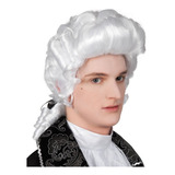 Peluca Barroca Blanca Para Hombre George Washington Medieval