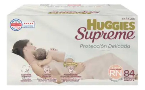 Pañales Huggies Supreme Recién Nacido Con 84 Pañales Género Sin Género Talla Recién Nacido