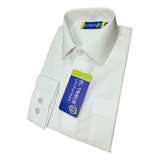 Camisa Colegio Niño Clásica Blanca - Tallas (35 A 44) 