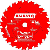 Disco Sierra Diablo 6 1/2'', 24 Dientes Made In Italy Color Rojo