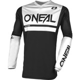 Polera Oneal Threat Air Motocross Bicicleta Negro/blanco