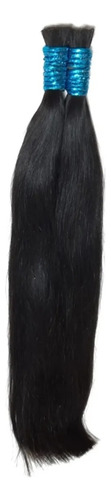 Cabelo Humano Liso Natural 50cm 100gr Imediato Cor Castanho