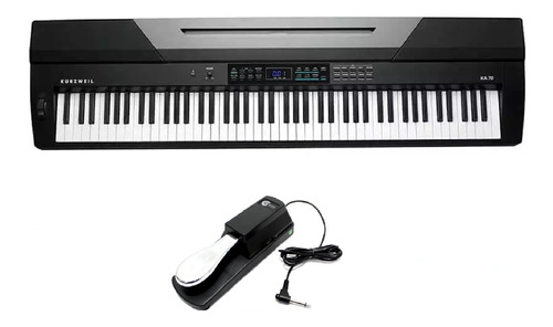 Kit Piano Arranjador Kurzweil Ka70 88 Com Pedal Sustain