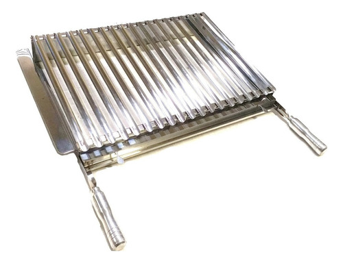 Grelha Churrasco Parrilha Argentina Inox 57x40cm Pré Moldada