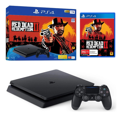 Ps4 Slim 1tb Console Playstation 4 + Red Dead 2 