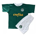 Camisa+short Infantil Do Palmeiras Verde Novo