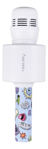 Microfone Teen Bluetooth 5.0 Oex Mk300 Recarregável Branco