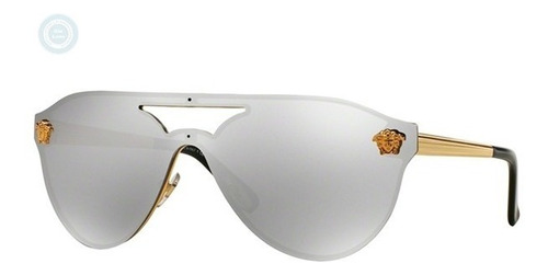 Lentes Versace Ve2161 Gold / Mirror Silver Medusa Original