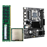 Kit Placa Mãe X58 Lga 1366 Xeon X5650 6/12 Cores 16gb Ddr3