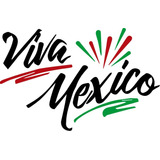 Vinilo Decorativo Para Pared O Cristal Viva México Tricolor