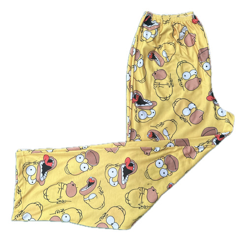 Pantalon Pijama Homero Simpsons Amarillo Modal Premium