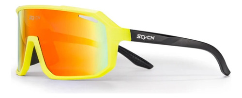 Lentes Deportivos Scvcn Para Ciclismo, Running Amarillo Negr