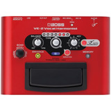 Pedal De Efeito Boss Vocal Effects Vocal Harmonist Ve-2  Vermelho