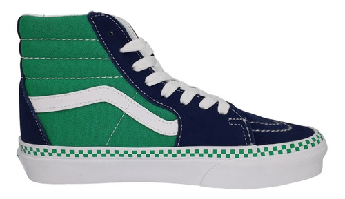 Vans Tenis Sk8-hi Skate Shoe Chex Verde 721356