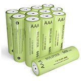 Batería Aaa Solar 1.2v 600mah Nimh Triple Recargable L...