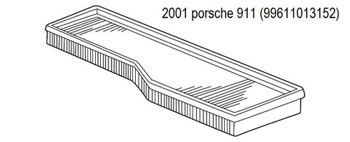 Filtro Aire  - 2001 Original Porsche 911 (99611013152) Foto 3