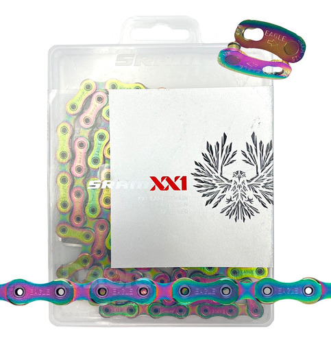 Cadena 12 Velocidades Sram Xx1 Eagle Rainbow Tornasol Mtb