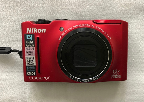 Cámara Fotográfica Nikon Coolpix S8100 Roja