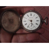 Antiguo Reloj De Bolsillo De Plata 800 Zenith 15 Rubís