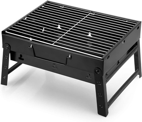 Parrilla De Carbon Para Barbacoa Portatil Plegable, Mesa De