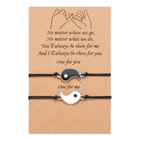 Set 2 Pulseras Pareja De Yin Yang, Regalo Para Amor Eterno