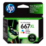 Cartucho Hp 667xl Color 1275 2775 2778 2779 Original